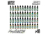 Green Stuff 12260 Mega Set de Peintures Couleurs Base vol.2.0 48 pots