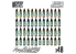 Green Stuff 12259 Mega Set de Peintures Couleurs Base vol.1.0 48 pots