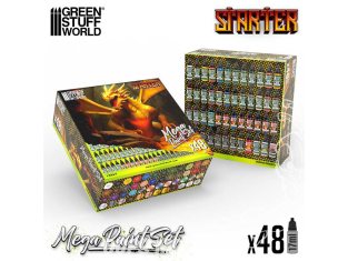 Green Stuff 12264 Méga set peinture pour Débutant 48 pots