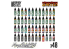 Green Stuff 12264 Méga set peinture pour Débutant 48 pots
