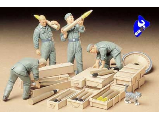 tamiya maquette militaire 35188 German Tank Ammo-Loading Crew