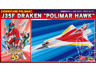 Hasegawa maquette 52744 Polymère Hauraken J35F Draken « Faucon polymère » 1/72
