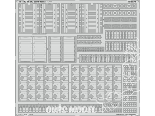 EDUARD photodecoupe avion 481142 Racks bombes B-24J Hobby Boss 1/48