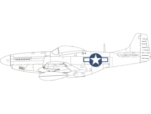 Eduard Express Mask CX664 P-51D Insigne national US Eduard 1/72