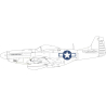 Eduard Express Mask CX664 P-51D Insigne national US Eduard 1/72