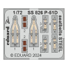 Eduard photodecoupe avion SS826 Harnais métal P-51D Eduard 1/72