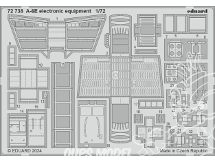 Eduard photodecoupe avion 72738 Equipement électronique A-6E Trumpeter 1/72