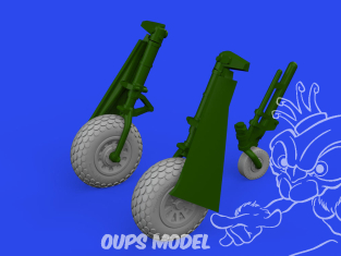 Eduard kit d'amelioration brassin 672367 Roues oval tread P-51D Eduard 1/72
