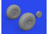 Eduard kit d&#039;amelioration brassin 672367 Roues oval tread P-51D Eduard 1/72