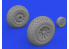 Eduard kit d&#039;amelioration brassin 672368 Roues cross tread P-51D Eduard 1/72