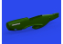 Eduard kit d&#039;amelioration brassin Print 672359 Echappements avec carénage P-51D Eduard 1/72