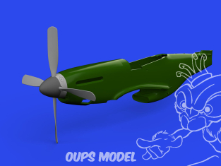 Eduard kit d'amelioration brassin Print 672362 Hélice Uncuffed P-51D Eduard 1/72