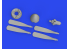 Eduard kit d&#039;amelioration brassin Print 672362 Hélice Uncuffed P-51D Eduard 1/72