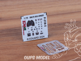 Eduard Space décalques 3D 3DL72035 P-51D-5 Eduard 1/72