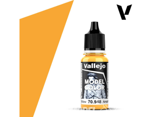 Vallejo Peinture Acrylique Model Color 70948 Jaune Or RAL1017 18ml