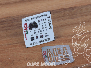 Eduard Space décalques 3D 3DL72036 P-51D-10 Eduard 1/72