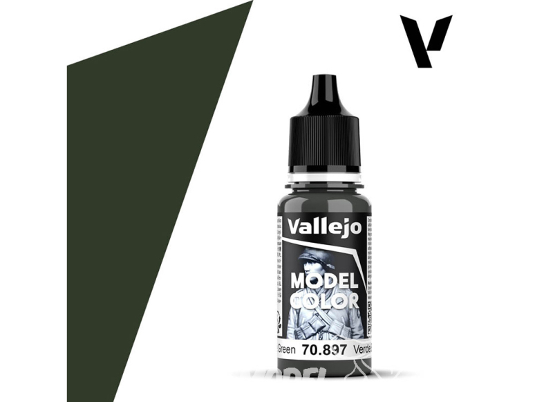 Vallejo Peinture Acrylique Model Color 70897 Vert bronze FS34052 - RAL7022 - RLM70 18ml