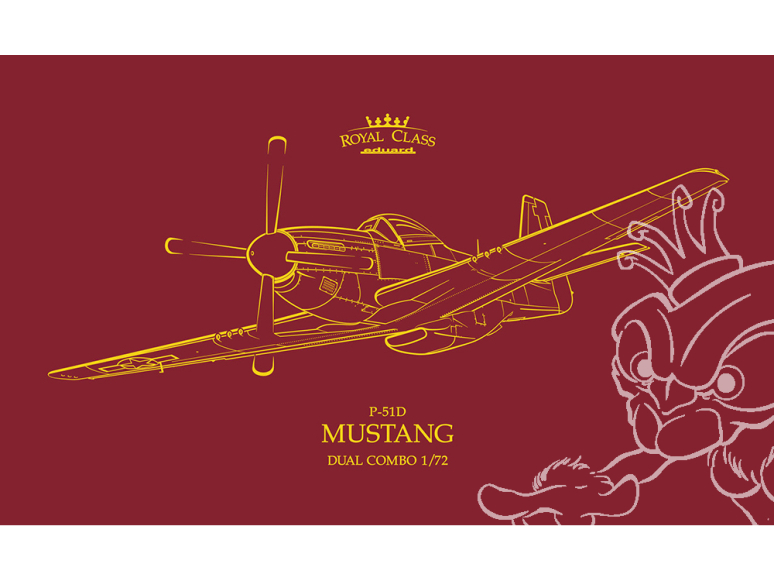 EDUARD maquette avion R0021 P-51D Mustang Dual combo Royal Class 1/72