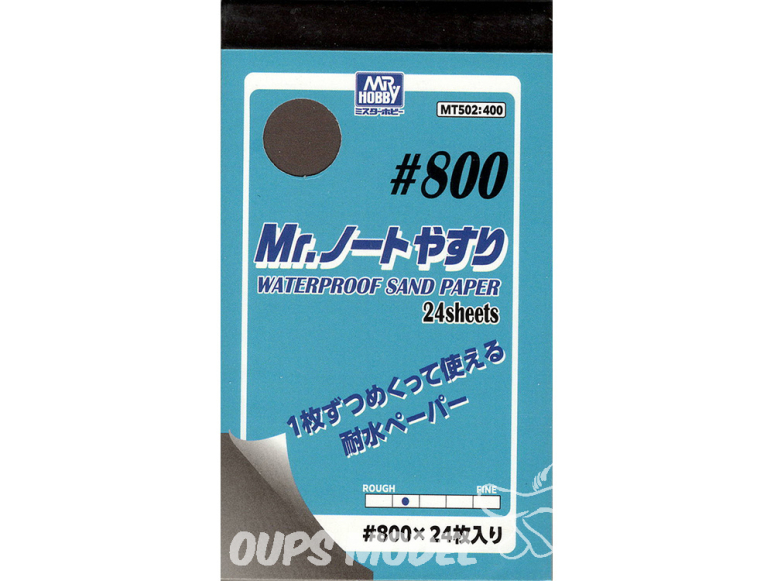 Mr Hobby MT502 Mr.Waterproof papier a poncer grain 800