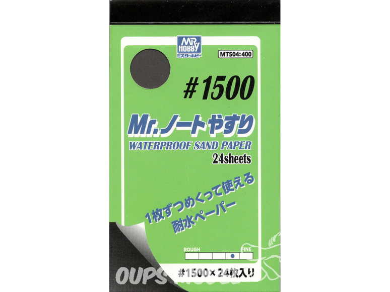 Mr Hobby MT504 Mr.Waterproof papier a poncer grain 1500