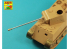 Aber 48L43 Fut de Canon 7,5cm KwK 42L/70 avec frein de bouche pour char allemand Sd.Kfz.171Panther 1/48
