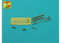 Aber 35L162 Set de 2 canons pour mitrailleuse lourde d&#039;avion US cal .50 Browning ANM2 avec cache-flammes 1/35
