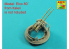Aber 35L162 Set de 2 canons pour mitrailleuse lourde d&#039;avion US cal .50 Browning ANM2 avec cache-flammes 1/35