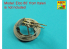 Aber 35L162 Set de 2 canons pour mitrailleuse lourde d&#039;avion US cal .50 Browning ANM2 avec cache-flammes 1/35
