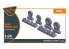 Clear Prop kit d&#039;amelioration avion CPA32009 Jeu de roues resine pour Lynx kits CP 1/32