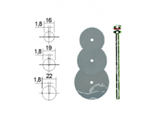 Proxxon outillage 28830 Lames de scie en acier a ressorts 16, 19, 22mm