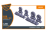 Clear Prop kit d&#039;amelioration avion CPA48032 Jeu de roues pour Lynx 1/48