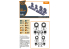 Clear Prop kit d&#039;amelioration avion CPA48032 Jeu de roues pour Lynx 1/48
