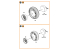 Clear Prop kit d&#039;amelioration avion CPA48032 Jeu de roues pour Lynx 1/48