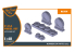 Clear Prop kit d&#039;amelioration avion CPA48033 Jeu de roues pour F-35A 1/48