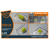 Clear Prop caches CPA72132 Masque de peinture chinois J-10B double face sur "papier kabuki jaune" pour kit Trumpeter 01651 1/72