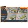 Clear Prop caches CPA72122 Masque à peindre double face Mirage 2000D sur "papier kabuki jaune" pour kit Modelsvit 72075 1/72