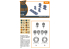 Clear Prop kit d&#039;amelioration avion CPA72107 Jeu de roues Mirage-2000 1/72