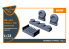 Clear Prop kit d&#039;amelioration avion CPA72113 Jeu de roues et échappement Me-410 B-1/U2/U4/R4 1/72