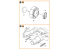 Clear Prop kit d&#039;amelioration avion CPA72113 Jeu de roues et échappement Me-410 B-1/U2/U4/R4 1/72