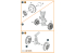 Clear Prop kit d&#039;amelioration avion CPA72123 Jeu de roues modèle A EMB-145 1/72