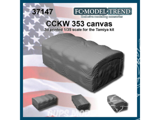 FC MODEL TREND accessoire résine 37147 Bache CCKW 353 Tamiya 1/35