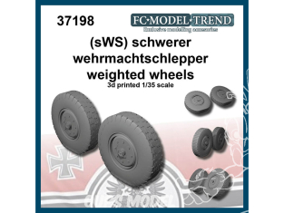 FC MODEL TREND accessoire militaire résine 37198 Roues lestées (sWS) Schwerer weharmachtschlepper 1/35