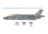 Italeri maquette avion 1469 F-35C Lightning II &#039;&#039;CATOBAR version&#039;&#039; 1/72