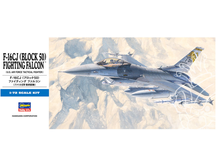 Hasegawa maquette avion 00448 F-16CJ (Block 50) Fighting Falcon U.S. Air Force 1/72