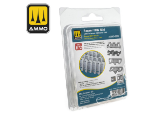 Ammo Mig 8975 Set chenilles Panzer III / IV Mid utilisé entre 1942 & 1944 1/72