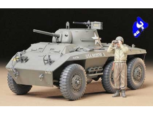 tamiya maquette militaire 35228 U.S. M8 Light Truck Greyhound