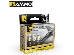 MIG peinture A-Stand 7536 Set apprêts brillant 3 x 30ml