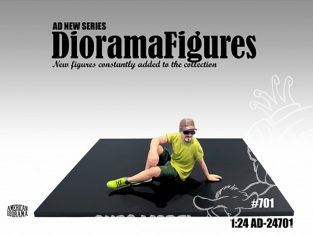 American Diorama figurine AD-24701 Diorama series - Figurine homme assis 1/24
