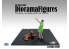 American Diorama figurine AD-24703 Diorama series - Figurine fille avec chien 1/24