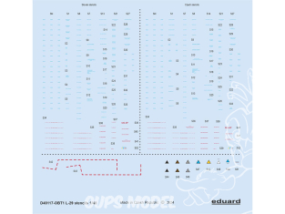 Eduard Decalques avion D48117 Marquages / Stencils L-29 Eduard / AMK 1/48